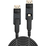 Lindy Cavo ibrido in fibra ottica DisplayPort 1.4 Nero