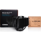 Noctua NH-D15S chromax.black Processore Refrigeratore 14 cm Nero 1 pz Nero, Refrigeratore, 14 cm, 300 Giri/min, 1500 Giri/min, 24,6 dB, 140,2 m³/h