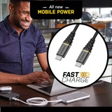 Otterbox Cavo USB 2.0, connettore USB-C > connettore USB-C bianco