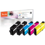 Peach PI300-971 cartuccia d'inchiostro 5 pz Compatibile Resa standard Nero, Ciano, Magenta, Giallo Resa standard, 12 ml, 6 ml, 305 pagine, 5 pz, Confezione multipla