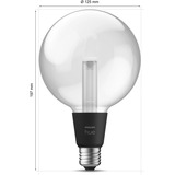Philips Hue Hue White & Color Ambiance G125 Globe - Lampada intelligente E27, Lampada a LED 