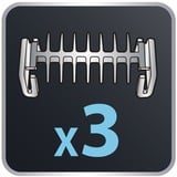 Rowenta FOREVER SHARP, Rasoio per barba Nero/Argento, Nero, Argento, 0,4 mm, 5 mm, 3,2 cm, 2 mm, Barba
