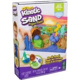 Spin Master Kinetic Sand, Project Planet, Spiaggia delle tartarughe con 396 g di sabbia da gioco, attrezzi e formine, materiali sostenibili concepiti per la salvaguardia dell'ambiente, giocattoli sensoriali per bambini dai 3 anni in su, Gioco di sabbia 