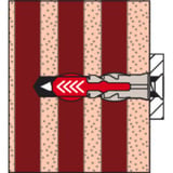 fischer Tassello DuoPower 8x40 S grigio chiaro/Rosso