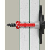 fischer Tassello DuoPower 8x40 S grigio chiaro/Rosso