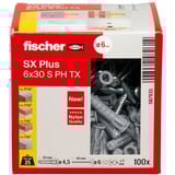 fischer Tassello SX Plus 6x30 PH TX grigio chiaro