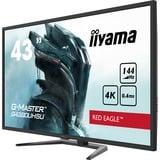 iiyama G-MASTER G4380UHSU-B1 Monitor PC 108 cm (42.5") 3840 x 2160 Pixel 4K Ultra HD LED Nero, Monitor di gioco Nero, 108 cm (42.5"), 3840 x 2160 Pixel, 4K Ultra HD, LED, 0,4 ms, Nero