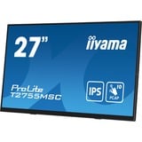 iiyama ProLite T2755MSC-B1 Monitor PC 68,6 cm (27") 1920 x 1080 Pixel Full HD LED Touch screen Da tavolo Nero, Monitor LED Nero (opaco), 68,6 cm (27"), 1920 x 1080 Pixel, Full HD, LED, 5 ms, Nero
