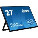 iiyama ProLite T2755MSC-B1 Monitor PC 68,6 cm (27") 1920 x 1080 Pixel Full HD LED Touch screen Da tavolo Nero, Monitor LED Nero (opaco), 68,6 cm (27"), 1920 x 1080 Pixel, Full HD, LED, 5 ms, Nero