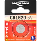 Ansmann Lithium CR 1620, 3 V Battery Batteria monouso Ioni di Litio argento, 3 V Battery, Batteria monouso, Ioni di Litio, 3 V, 1 pz, CR 1620