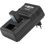 Ansmann Powerline 2, Caricabatterie Nero, Nero, Caricabatteria per interni, 230 V, 50 Hz, 10 V, 0,075 A