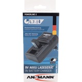Ansmann Powerline 2, Caricabatterie Nero, Nero, Caricabatteria per interni, 230 V, 50 Hz, 10 V, 0,075 A