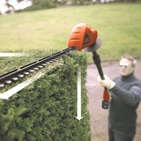 BLACK+DECKER GTC1843L20-QW tosasiepe Doppia lama 3,2 kg, Tagliasiepi arancione /Nero, Batteria, 3,2 kg, 1 pz