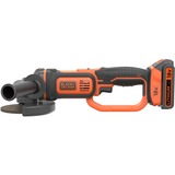 BLACK+DECKER Smerigliatrice angolare a batteria BCG720M1, 18Volt Nero/Orange