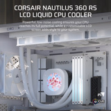 Corsair NAUTILUS 360 RS LCD Ricondizionato, Raffreddamento ad acqua bianco