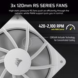 Corsair NAUTILUS 360 RS LCD Ricondizionato, Raffreddamento ad acqua bianco