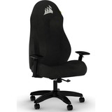 Corsair TC60 Poltrona per gaming Seduta imbottita Nero, Sedili di gioco Nero, Poltrona per gaming, Seduta imbottita, Schienale imbottito, PC, Nero, Nero