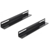 DeLOCK 66867 porta accessori Staffa di supporto Nero, Staffa di supporto, Nero, Metallo, 48,3 cm (19"), 300 mm, 40 mm