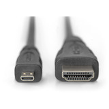 Digitus AK-330115-010-S, Cavo Nero