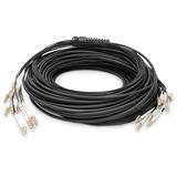 Digitus Cavo breakout universale in fibra ottica, duplex, connettore LC/UPC, multimodo OM4 Nero