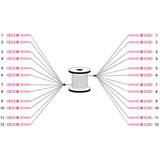 Digitus Cavo breakout universale in fibra ottica, duplex, connettore LC/UPC, multimodo OM4 Nero