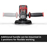 EINHELL Professional Akku-Winkelschleifer AXXIO 18/125 Q, 18Volt, Smerigliatrice angolare rosso/Nero