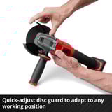 EINHELL Professional Akku-Winkelschleifer AXXIO 18/125 Q, 18Volt, Smerigliatrice angolare rosso/Nero