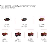 EINHELL Professional Akku-Winkelschleifer AXXIO 18/125 Q, 18Volt, Smerigliatrice angolare rosso/Nero