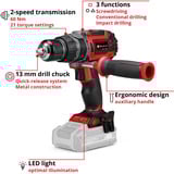 EINHELL TP-CD 18/60 Li-i BL, 4514205, Cordless rosso/Nero
