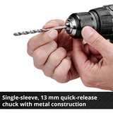 EINHELL Trapano avvitatore a percussione a batteria Professional TP-CD 18/60 Li-i BL - Solo, 18Volt, Cordless rosso/Nero