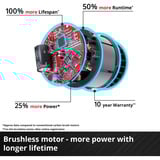 EINHELL Trapano avvitatore a percussione a batteria Professional TP-CD 18/60 Li-i BL - Solo, 18Volt, Cordless rosso/Nero