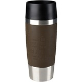 Emsa TRAVEL MUG tazza Marrone marrone scuro/in acciaio inox, Singolo, 0,36 L, Marrone, Acciaio inossidabile