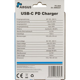 Inter-Tech 88882221, PD-2045, Caricabatterie Nero