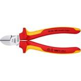 KNIPEX 70 06 160 Pinze da taglio diagonale pinza rosso/Giallo, Pinze da taglio diagonale, Acciaio al cromo vanadio, Plastica, Rosso/Arancione, 16 cm, 216 g