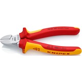 KNIPEX 70 06 160 Pinze da taglio diagonale pinza rosso/Giallo, Pinze da taglio diagonale, Acciaio al cromo vanadio, Plastica, Rosso/Arancione, 16 cm, 216 g