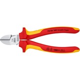 KNIPEX 70 06 160 Pinze da taglio diagonale pinza, Pinze di taglio rosso/Giallo, Pinze da taglio diagonale, Acciaio al cromo vanadio, Plastica, Rosso/Arancione, 16 cm, 216 g