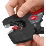 KNIPEX NexStrip utensile multifunzione per elettricista, Pinza stripper Nero/Rosso