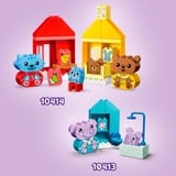 LEGO DUPLO 10414 Attività Quotidiane: Mangiare e Andare a Letto, Giochi per Bambini da 1.5 Anni in su con 4 Animali Giocattolo, Giochi di costruzione Giochi per Bambini da 1.5 Anni in su con 4 Animali Giocattolo, Set da costruzione, 1,5 anno/i, Plastica, 28 pz, 740 g