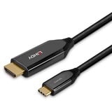 Lindy 43368 adattatore grafico USB 7680 x 4320 Pixel Nero, Cavo Nero, 2.0/3.2 Gen 2 (3.1 Gen 2), USB tipo-C, Uscita HDMI, 7680 x 4320 Pixel