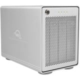OWC Mercury Elite Pro Quad Box esterno HDD/SSD Bianco 2.5/3.5", Disk enclosure argento, Box esterno HDD/SSD, 2.5/3.5", SATA, 10 Gbit/s, Hot-swap, Bianco