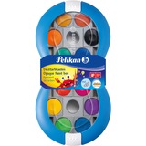 Pelikan 700023 pittura ad acqua Multi Palette 24 pezzo(i), Scatole di vernice blu, Multi, 24 pezzo(i)