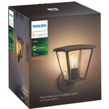 Philips Hue Hue White Inara Outdoor Lampada da Parete, Luce LED Nero