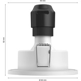 Philips Hue Spot da incasso White & Color Ambiance Xamento, Luce LED argento