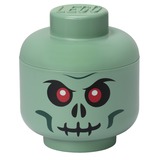 Room Copenhagen LEGO Storage HEAD "Skelett" mini, Scatola di immagazzinaggio verde/Nero