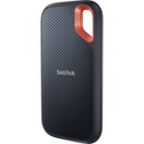 SanDisk Extreme Portable 2000 GB Nero, Disco a stato solido Nero/Orange, 2000 GB, USB tipo-C, 3.2 Gen 2 (3.1 Gen 2), 1050 MB/s, Protezione della password, Nero
