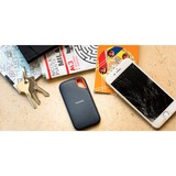 SanDisk Extreme Portable 2000 GB Nero, Disco a stato solido Nero/Orange, 2000 GB, USB tipo-C, 3.2 Gen 2 (3.1 Gen 2), 1050 MB/s, Protezione della password, Nero