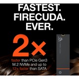 Seagate FireCuda 530 M.2 4000 GB PCI Express 4.0 3D TLC NVMe Nero, 4000 GB, M.2, 7300 MB/s