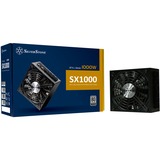 SilverStone SX1000 alimentatore per computer 1000 W 24-pin ATX SFX-L Nero Nero, 1000 W, 90 - 264 V, 47 - 63 Hz, Attivo, 125 W, 999,6 W