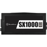 SilverStone SX1000 alimentatore per computer 1000 W 24-pin ATX SFX-L Nero Nero, 1000 W, 90 - 264 V, 47 - 63 Hz, Attivo, 125 W, 999,6 W