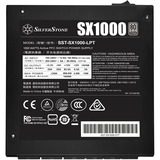 SilverStone SX1000 alimentatore per computer 1000 W 24-pin ATX SFX-L Nero Nero, 1000 W, 90 - 264 V, 47 - 63 Hz, Attivo, 125 W, 999,6 W